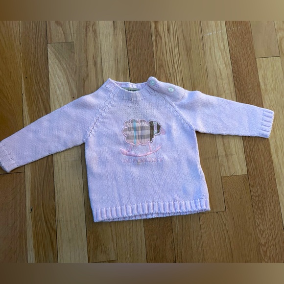 Burberry Baby Pink Sweater months Great Condition